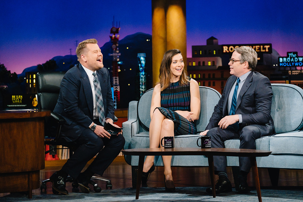 James Corden, Mandy Moore, Matthew Broderick, The Late Late Show James Corden, Mandy Moore, Matthew Broderick, The Late Late Show